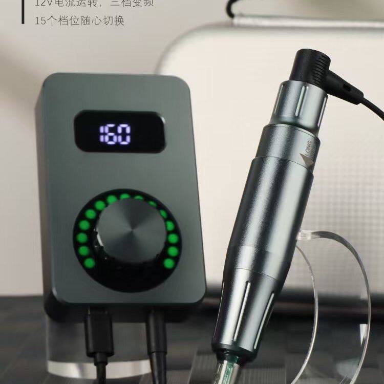 纹绣机器电流仪器低饱和野生线条眉欧洲唇颗粒丝绒雾眉纹身全抛机