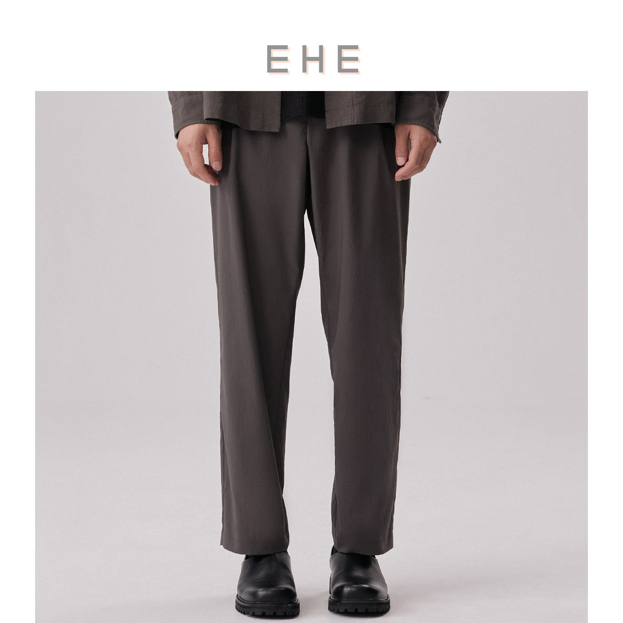 EHE男装 春夏新款日本进口面料抽绳半松紧腰宽松直筒休闲裤男,男装,休闲裤,淘宝优惠券,粉丝福利购,淘宝优惠卷