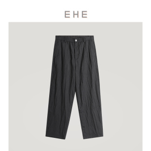 进口80S双股羊毛混纺舒适宽松落裆休闲裤 新款 男 秋季 EHE男装