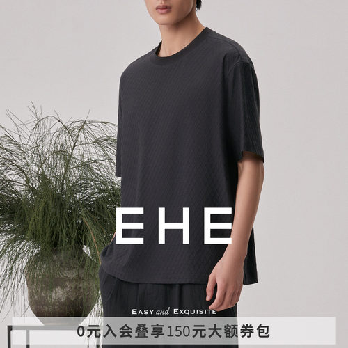 EHE男装休闲圆领T恤男