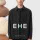 EHE男装 新款 经典 艺术提花肌理简约cleanfit翻领夹克男2025秋季