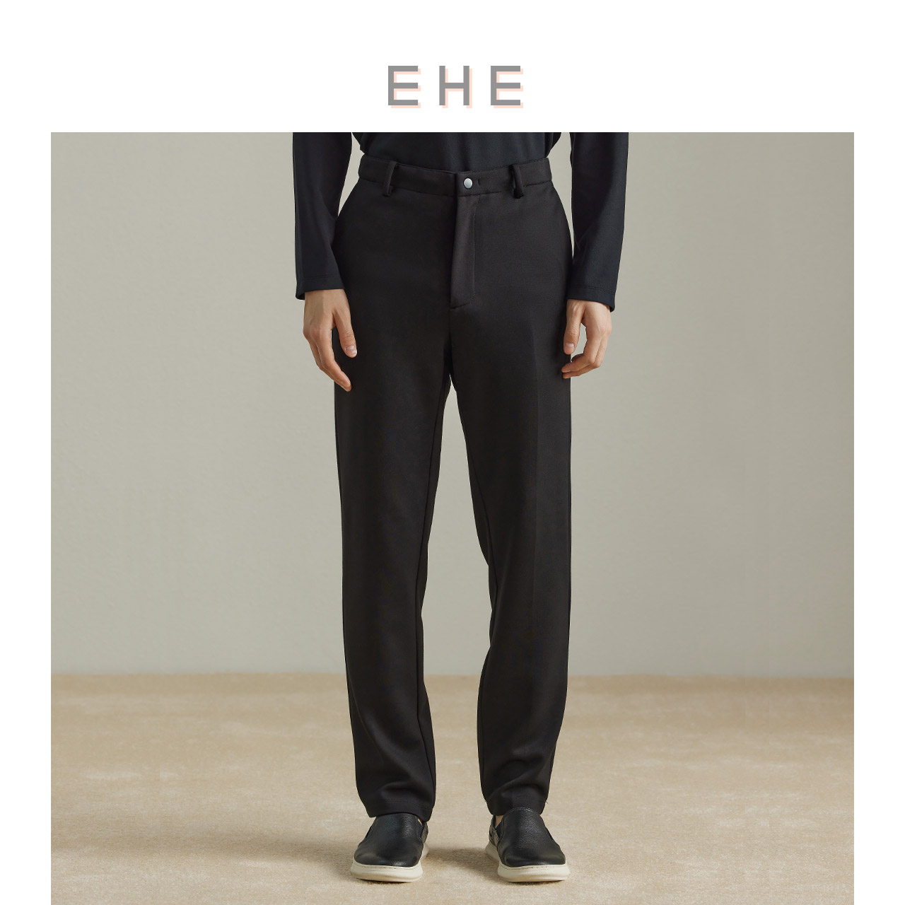ehe男装简约保暖休闲长裤