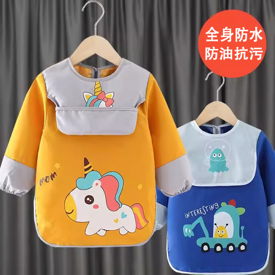 宝宝吃饭围兜Kinbi长袖