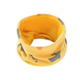 秋冬季纯棉儿童围脖小孩加绒脖套男女童围脖围巾宝宝保暖双层脖套