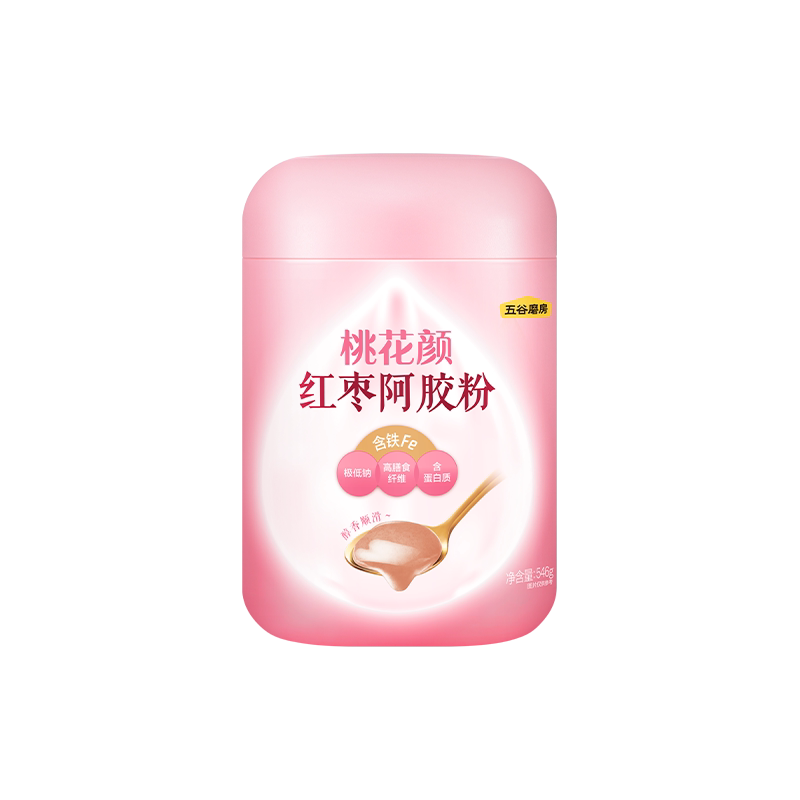 五谷磨房桃花颜红枣阿胶粉600g即食代餐