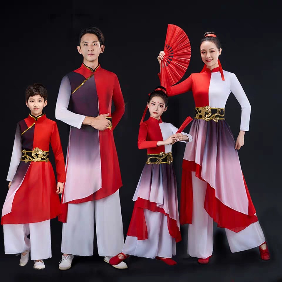 天地龙鳞开场舞蹈服光亮九州同象王行演出服运动会团体舞表演服装