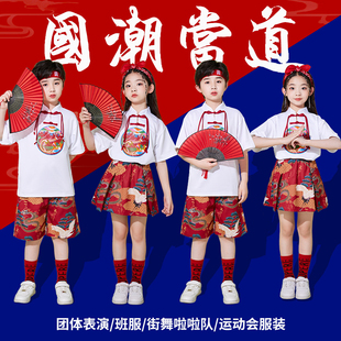 天地龙鳞雪龙吟扇子舞演出服精忠报国霸王别姬旗子舞运动会表演服