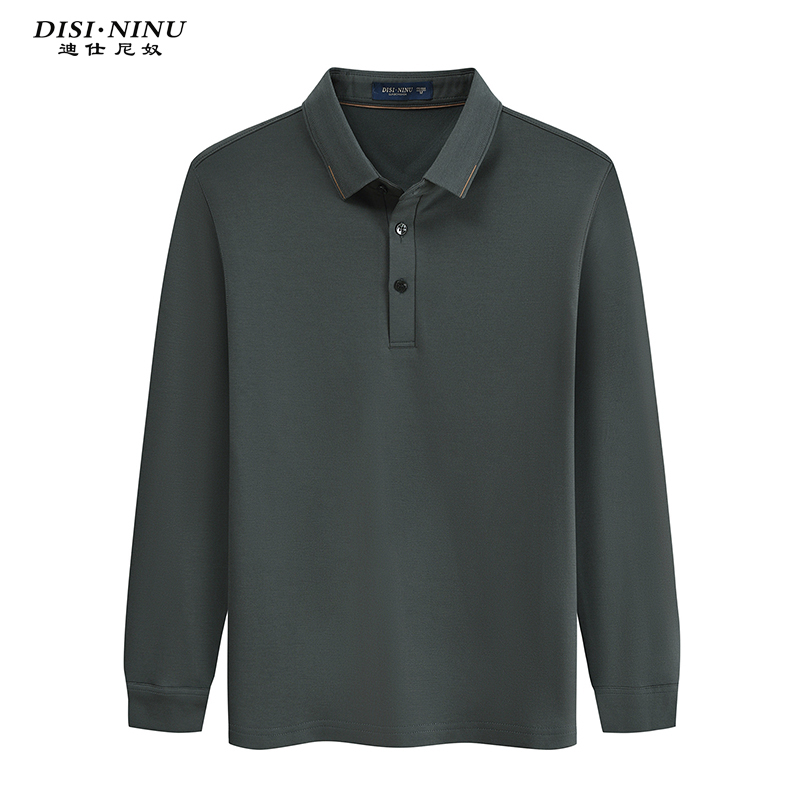 迪仕尼奴长袖中年莫代尔面料T恤