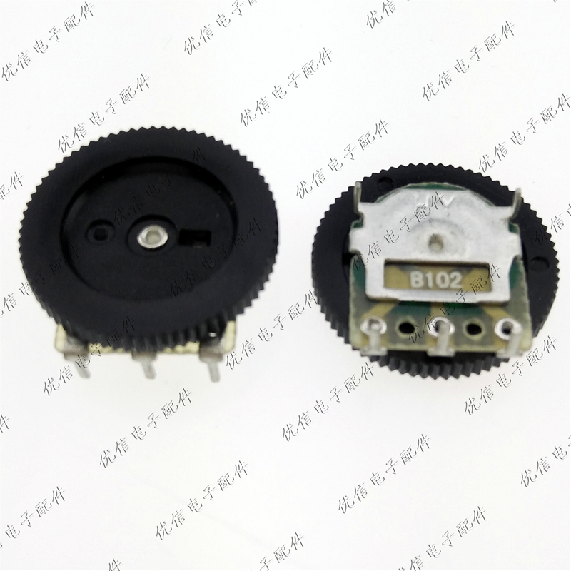 单联 B102 1K 16*2MM 直径16MM 盘厚2MM 齿轮电位器 拨盘电位器