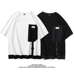 Large size neutral short sleeve cartoon printing summer T-shirt tide brand high quality pure cotton