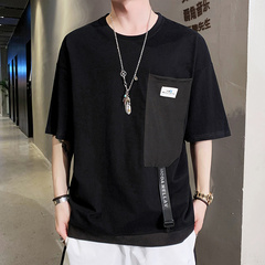 M-8xl large neutral short sleeve cartoon printing summer T-shirt fashion brand high quality pure cotton