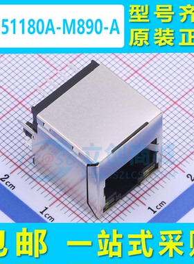 HC951180A-M890-A RJ45 带LED灯 立式 带百兆变压器 RJ11插座
