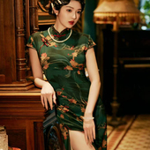 金陵十三钗老上海民国军阀旗袍长款 高端大气上档次 走秀2026新中式