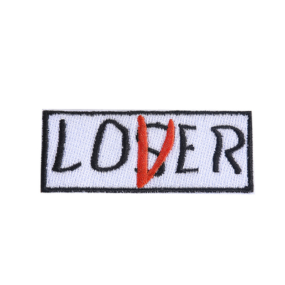 quasimodo刺绣布贴英文字母Lover