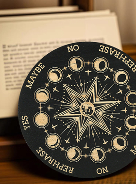 木质圆摆板杯垫家居桌面装饰品