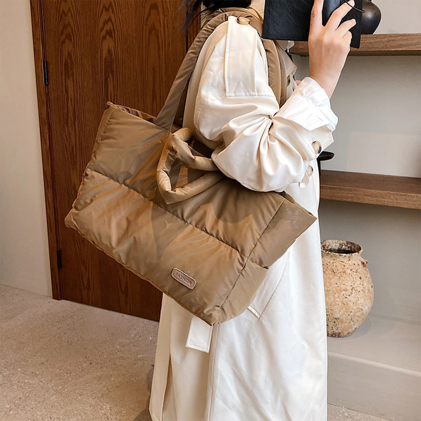 2025新款大容量轻便通勤托特包女