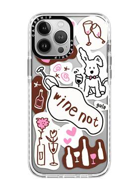 CASE适用苹果15iPhone14plus16亚克力13promaxMagsafe17磁吸微醺酒馆可爱创意手机壳12防摔11高级感保护套ti