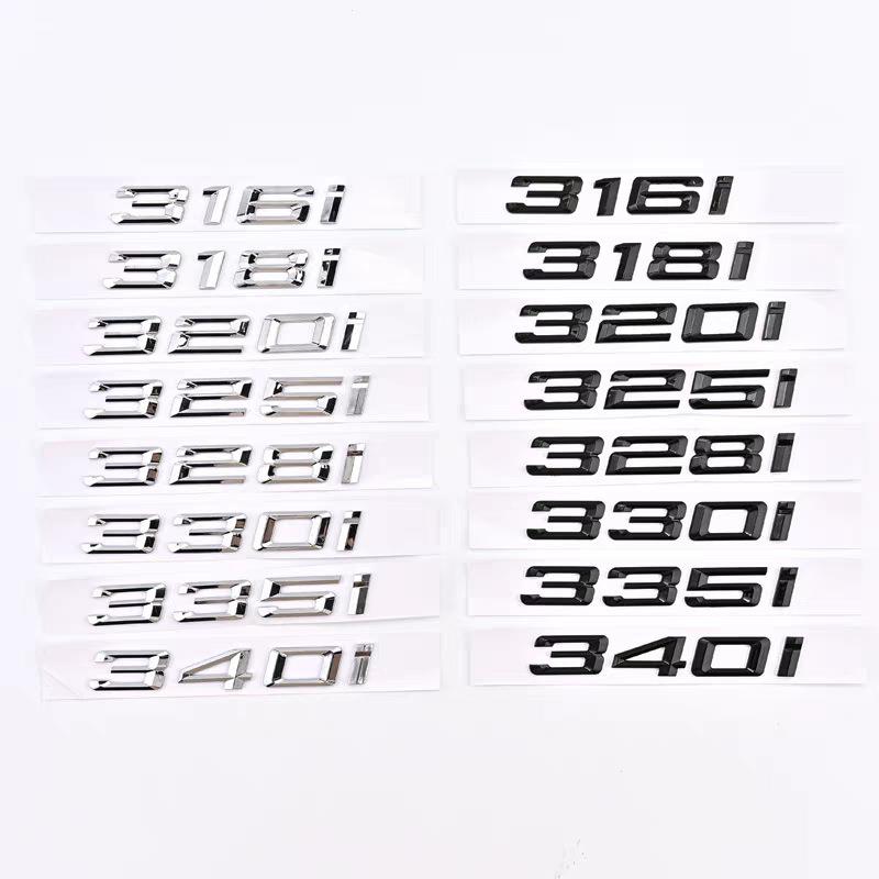 适用宝马车标3系320 320Li 325 330 335 335Li字标尾标后标数字标