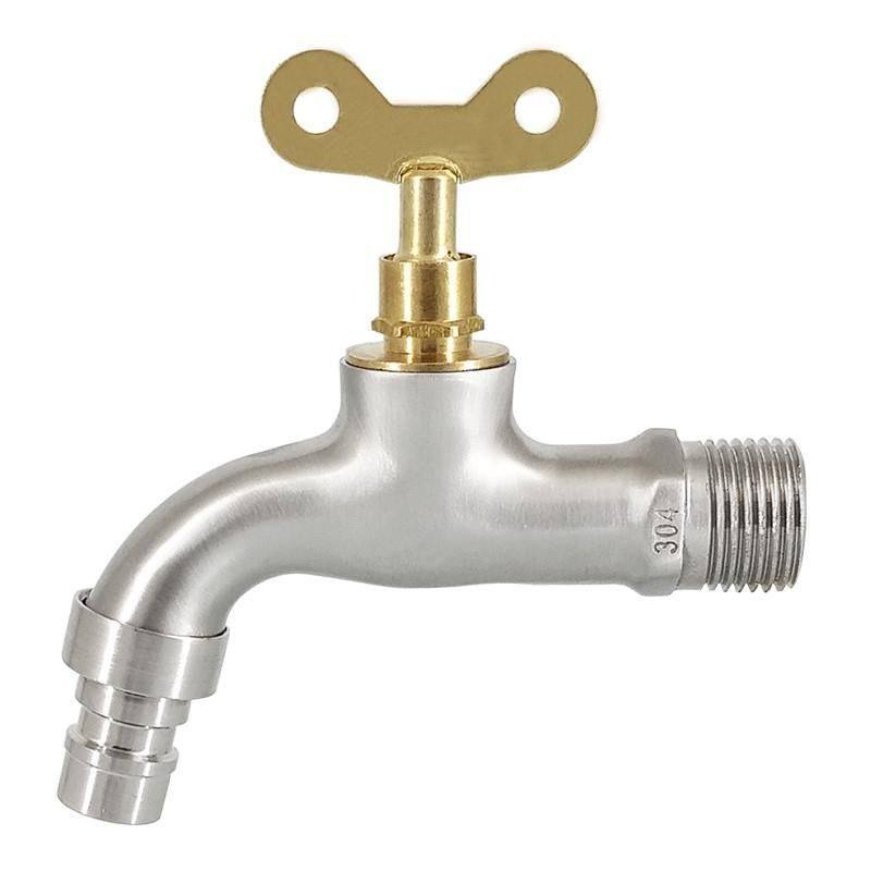 全铜户外带锁水龙头SUS304拖把池4分单冷防盗钥匙室外洗衣机龙头,家装主材,洗衣机龙头,淘宝优惠券,粉丝福利购,淘宝优惠卷