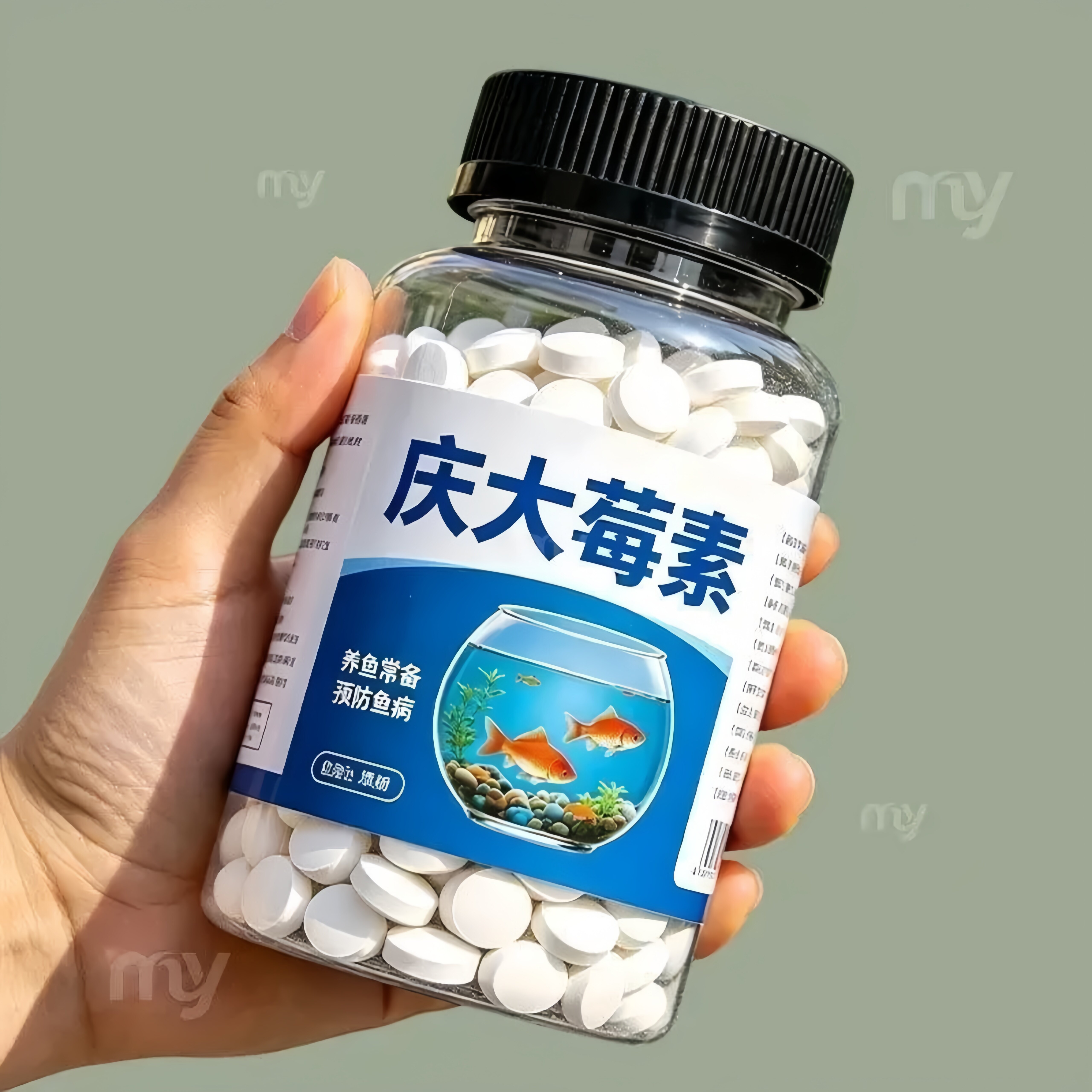 庆大霉素护鱼片水族鱼缸专用改善趴缸温和护鱼恢复活力水质稳定剂