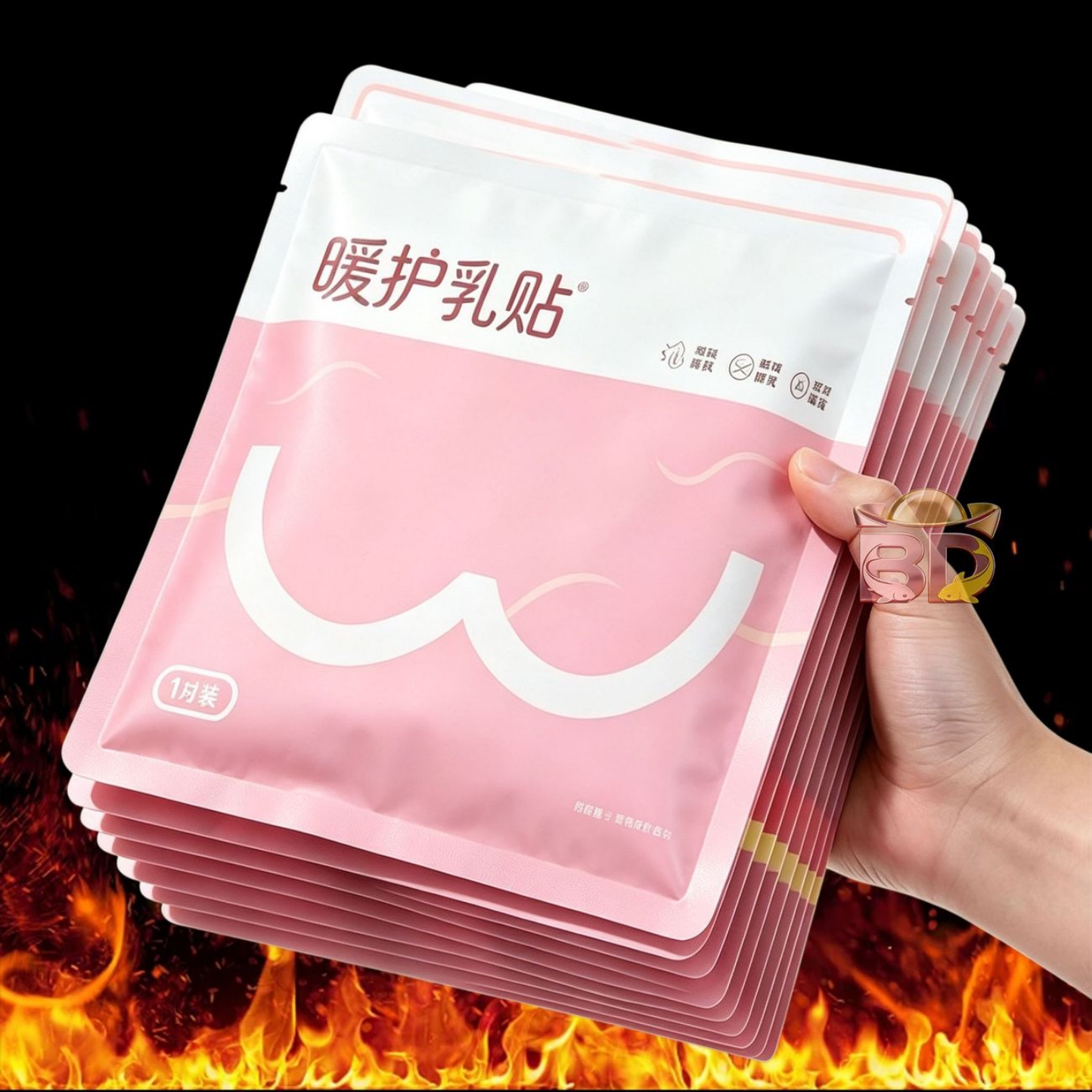 暖护乳贴发热宫寒暖宫贴自热艾草暖膝宝热敷护理贴便携保暖护膝贴