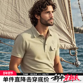 夏季 翻领POLO衫 新款 AK男装 复古贴袋合体版 短袖 男透气经典 百搭