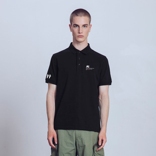 男式 休闲弹力合体版 翻领印花短袖 男 POLO衫 夏季 AK男装 新款