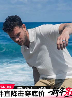 AK男装夏季新款复古干爽亲肤透气排汗翻领短袖POLO衫男