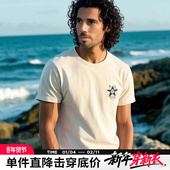 夏季 新款 复古合体版 AK男装 字母印花短袖 T恤男百搭圆领透气纯棉