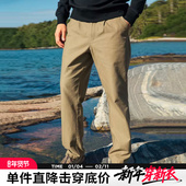 AK男装 男 Chino士官休闲宽松直筒长裤 新款 棉质净色复古经典