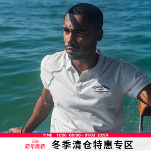 翻领POLO衫 AK男装 自由古巴系列复古旗帜字母绣花短袖 新款 男 夏季