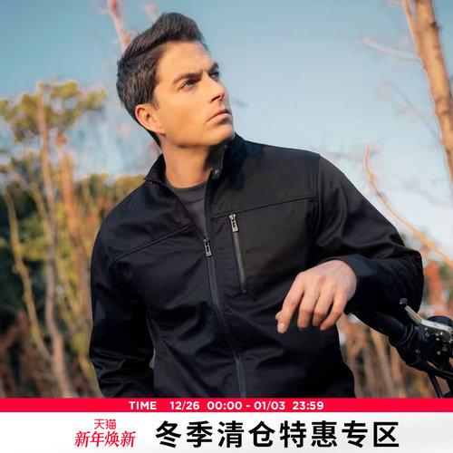 ak男装春季新品防风立领夹克