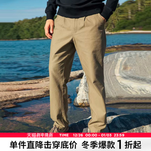 Chino士官休闲宽松直筒长裤 棉质净色复古经典 男 新款 AK男装