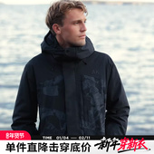 AK男装 24秋冬新款 户外功能防风雨连帽压胶Primaloft棉服男