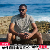 BOOTCAMP系列防晒复古标语字母印花短袖 AK男装 夏季 速干机能T恤男