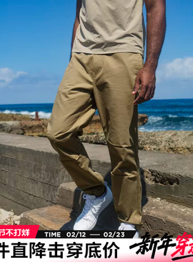 AK男装修身橡筋收脚口工装裤潮流合体版小直筒休闲裤子男
