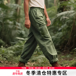 复古经典 宽松棉质斜纹直筒长裤 工装 AK男装 卡特裤 新款 裤 男 夏季