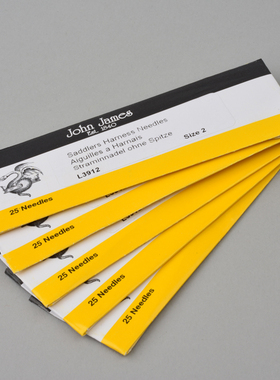 英国进口john james手缝针 圆头皮革针DIY 御用 一包25支装