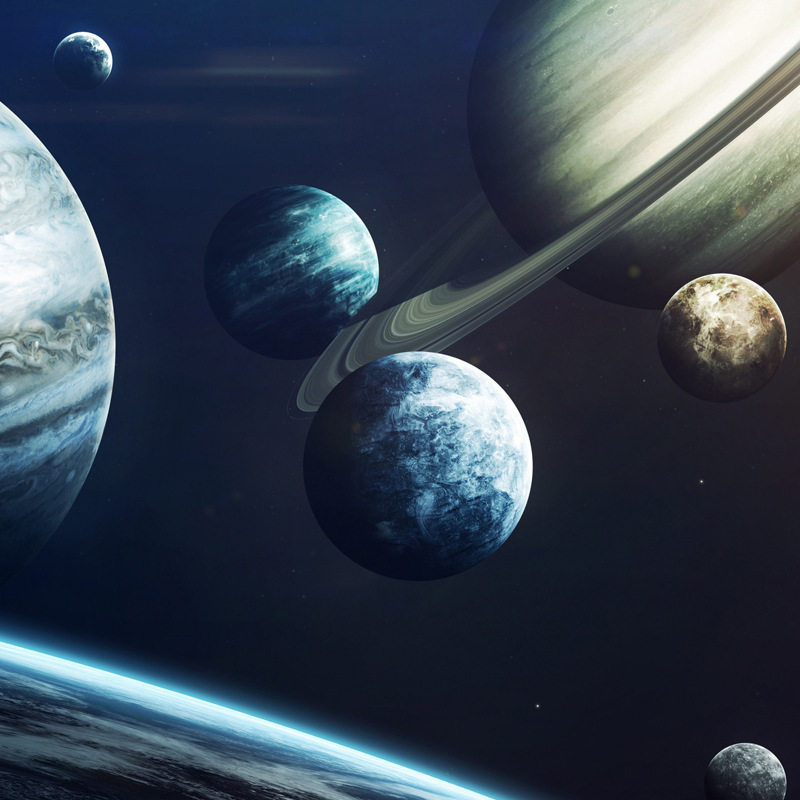 太阳系八大行星模型天体仪 手工DIY材料科技小制作学生地理玩教具