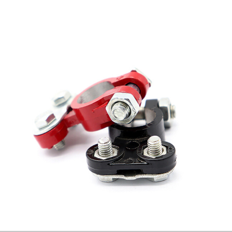 汽车货车加厚铝合金电瓶卡子蓄电池接头桩头黑红接线端子车载厂家