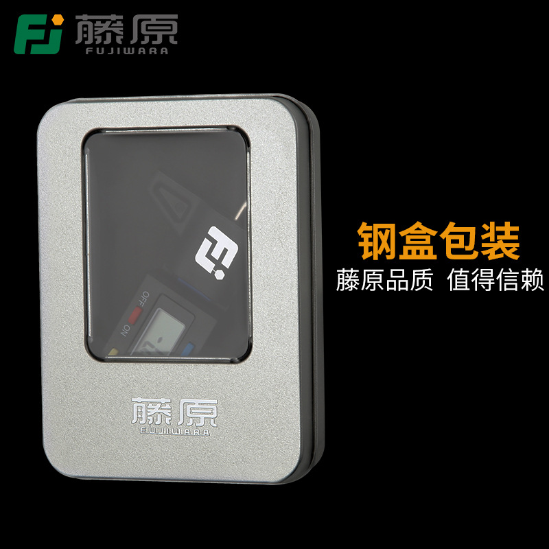 藤原电子数显轮胎花纹深度尺0-25.4mm胎纹游标卡尺温度计厂家