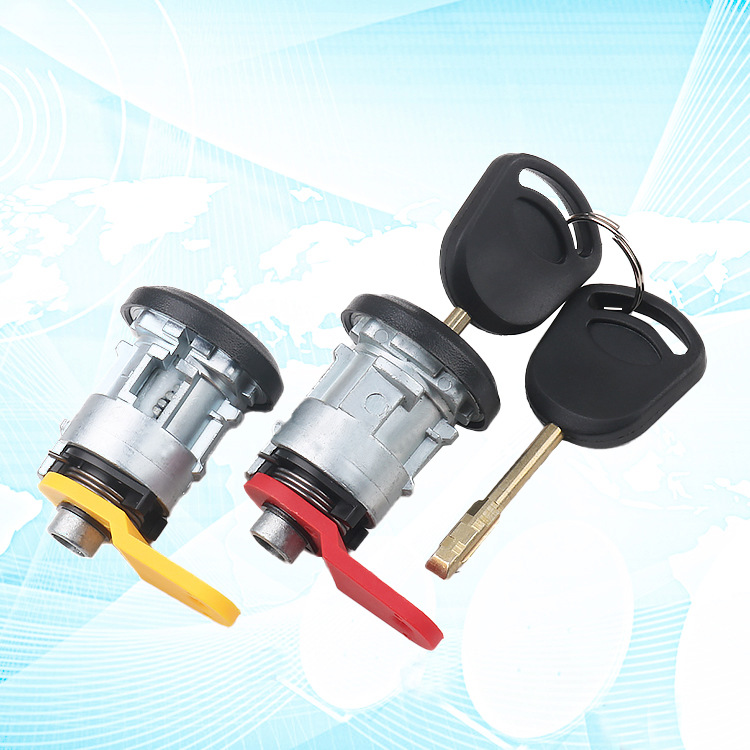 适用于老款福特嘉年华左右门锁芯汽车驾驶门改装替换车门锁芯总成