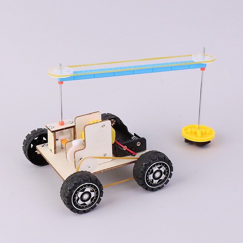 扫地机器人 diy手工拼装创意发明 科技小制作 物理实验材料清洁车