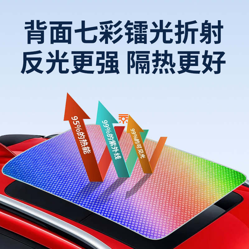 适用于小鹏G3G6G9焕彩冰晶天窗遮阳帘P5P7隔热防晒遮阳挡天幕厂家