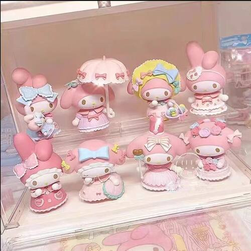 美乐蒂秘森茶话会系列盲盒手办周边玩偶公仔可爱桌面摆件生日礼物