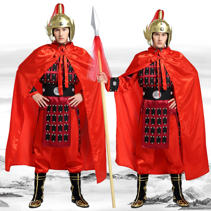 将军成人汉古代秦汉盔甲铠甲士兵花木兰岳飞演出服装满江红花木兰