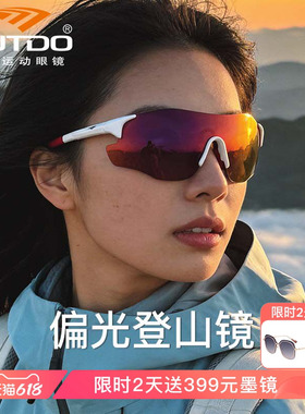 高特偏光登山护目镜徒步登山爬山跑步骑行墨镜防风户外运动太阳镜