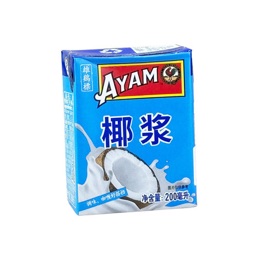 马来西亚进口雄鸡标椰浆临期