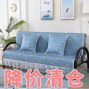 通用现代简约无扶手沙发坐垫新款 折叠沙发套四季 沙发套罩北欧防滑