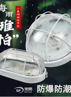 壁灯led防爆灯防水防潮防尘仓库三防灯卫生间厂房船用厨房防爆灯